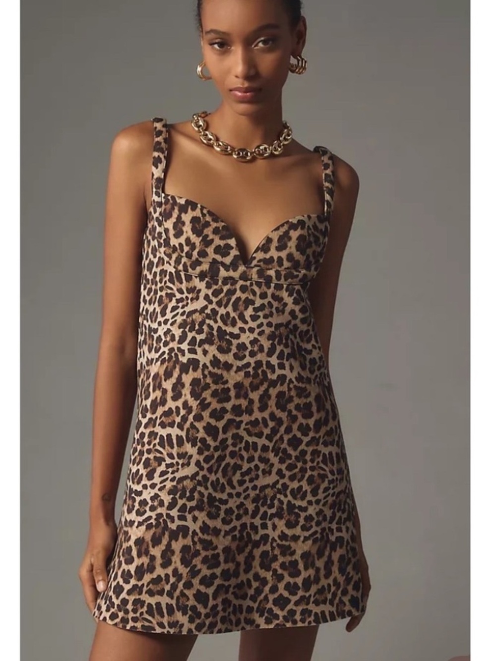Dhruv Kapoor x Anthropologie Sleeveless Sweetheart Mini Dress | M